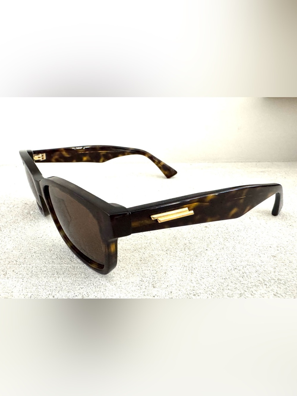 BOTTEGA VENETA - BV1146S Tortoise Brown Sunglasses Men’s Unisex Full Set - Picture 4 of 10